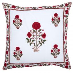 Amaya Reversible Pillow Cover - Red
